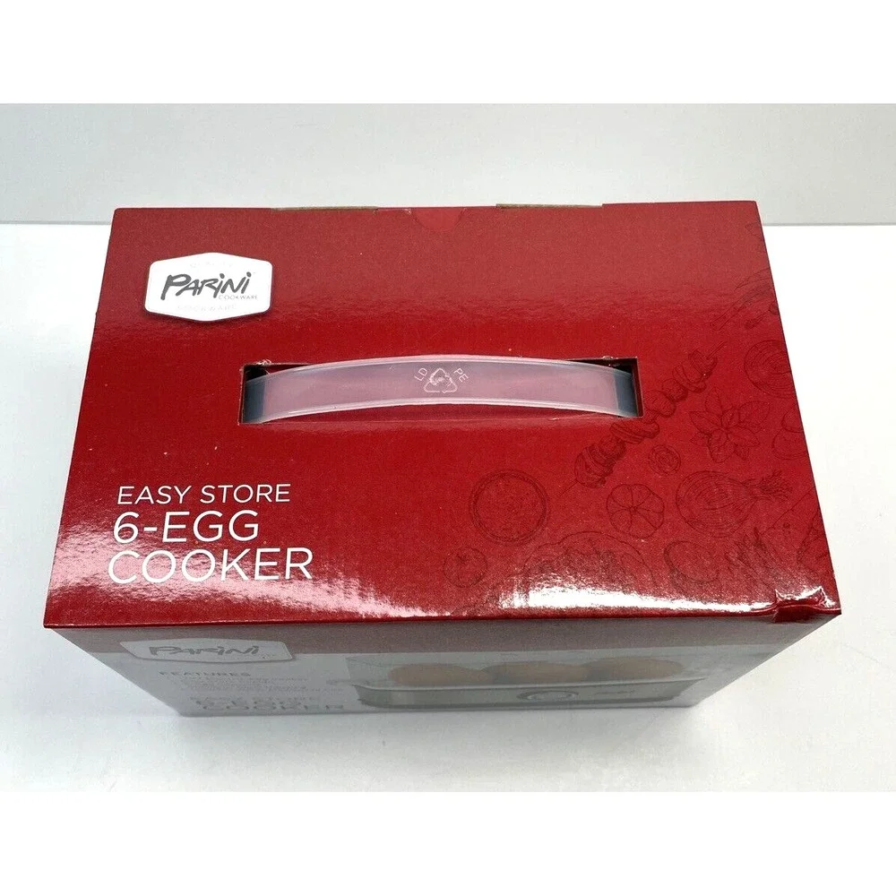 Parini Cookware 6-Egg Cooker  Easy Store Stainless  Electric INV10017